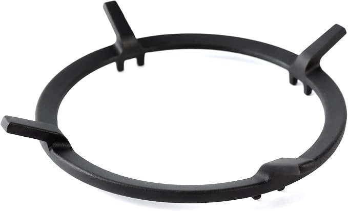 Charbrofire Wok Ring, Wok Support Ring Gas Stove Parts Compatible with GE Stove Cast Iron Burner Grate Stand W10216179 Whirlpool Kitchenaid Samsung Bosch Jenn Air Kitchen 7 Inch Stove Accessories