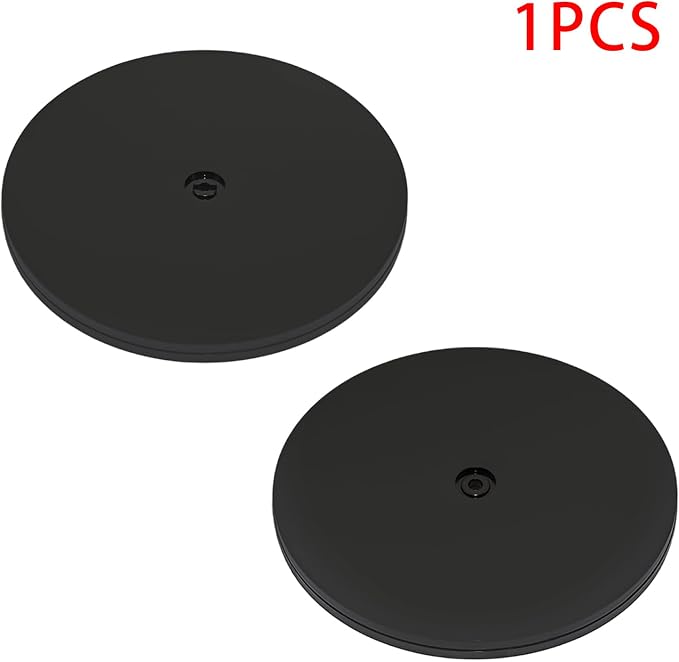 1Pcs Black Acrylic Lazy Susan 8 Inch Turntable Organizer Bearings | Mini Lazy Susan, Small Lazy Susan Turntable, 360° Rotating Swivel Plate for Spice Rack, Cosmetic, Cake, Pantry, DIY Display