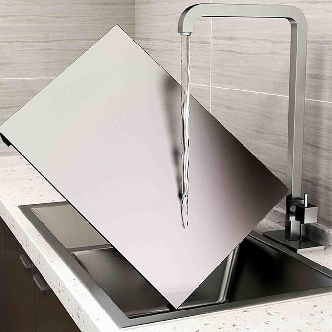 HJJKKH Gas Stove Top Cover, Stove Burner Covers, Stainless Steel Stovetop Noodle Board for Cooktop RV Sink Electric Stove L29.9 x W21.3 x H2.76 Kitchen Stove Rack, Cooker Top Bracket Large