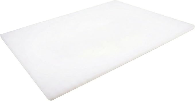 Commercial Grade White Cutting Board - 24 x 18 x 0.5 Inch Extra Large, Superior HDPP Plastic is NSF Approved for Food Service and Kitchens