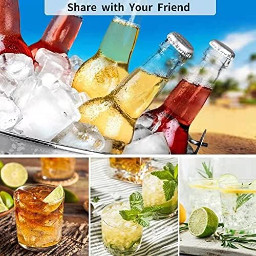 Tvmania Ice Cube Trays Set of 2, 15-Cube Silicone Molds with Removable Lids | Stackable, easy release, BPA-free, reusable, for freezer and whiskey