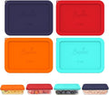 SOPHICO 3 Cup Rectangle Silicone Replacement Lids for Pyrex 7210-PC Glass | Food Grade Silicone, Leakproof、Airtight Lids, Dishwasher Microwave Safe