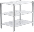 Fosi Audio Acrylic Amplifier Rack for Cooling Fan, Sturdy Audio Equipment Rack for Home Theater, HiFi and AV Component Rack, Ventilated Speaker Stand for Studio and Audio Devices