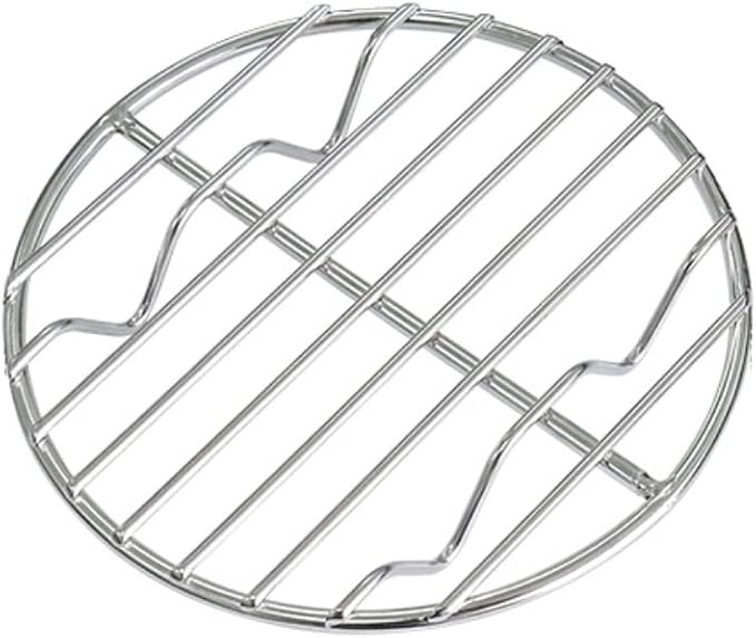 CAMPINGMOON φ4.9-inch Round Stainless Steel Cooking Grid Grill Fits for Backpacking Pocket Stove W13