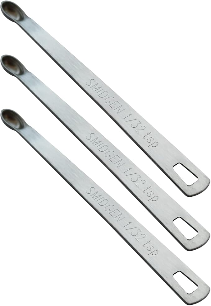 3PCS 1/32tsp(0.16ml) Mini Measuring Spoon, Small Teaspoon for Tiny Amounts | High Precision, Food-Grade, ‌Rust-Free, Dishwasher-Safe, Easy-Read Markings, Multi-Purpose, Sturdy & Durable