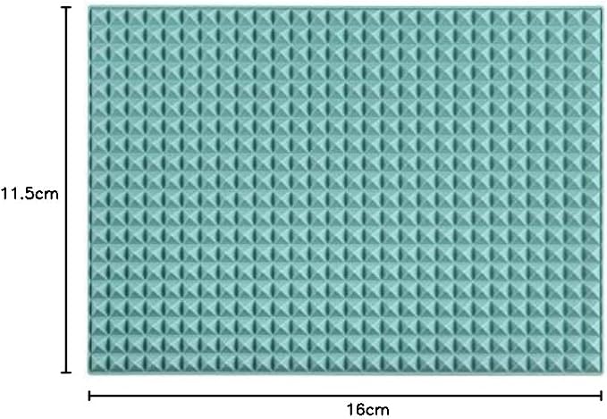 Colinda Silicone Dish and Cup Drying Mat - Extra Large Trivet for Hot Dishes, Large Size Hot Pots and Pads Coming Directly Out from the Stove or Oven,Drain Board,16" x 11.5",turquoise