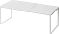 Nxconsu Expandable Cabinet Shelf, Shelf Riser for Cabinets, 8.26" White | Edgeless Metal Cabinet Riser Holds 50 lb and Expands 14.6 to 24.6 in for Under Sink Kitchen Pantry Cupboard Shelf