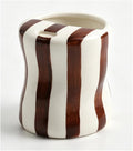 Espresso Cups Ceramic Coffee Mug Series European Striped Dot Coffee Cup And Saucer Mug Cake Plate Afternoon Tea Set Tea Cup And Saucer (Brown)
