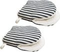 1 Pair Mini Oven Mitts,High Heat Resistant Oven Gloves,Kitchen Short Oven Mit with Hanging Loop for BBQ, Baking, Cooking and Grilling, (Balck)
