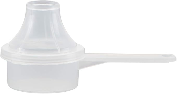 Measuring Scoop & Funnel - No Cap Open Spoon 1-Pack 11cc | Universal open design measuring spoon, Built-in funnel neck pour spout, Quick access cup for coffee powders and baking