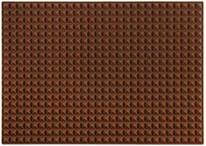 Colinda Silicone Dish and Cup Drying Mat - Extra Large Trivet for Hot Dishes, Large Size Hot Pots and Pads Coming Directly Out from the Stove or Oven,Drain Board,16" x 11.5",Brown