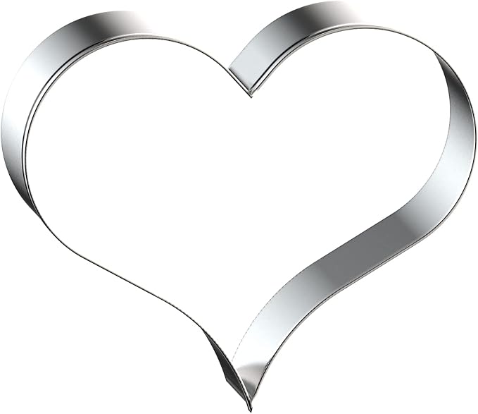 Heart Cookie Cutter Set Large/Small/Mini - 5 Inch, 4 Inch, 3 Inch, 2 Inch - 4 Piece Valentine's Heart Shaped Cookie Cutters Shapes Biscuit Molds for Baking - Stainless Steel
