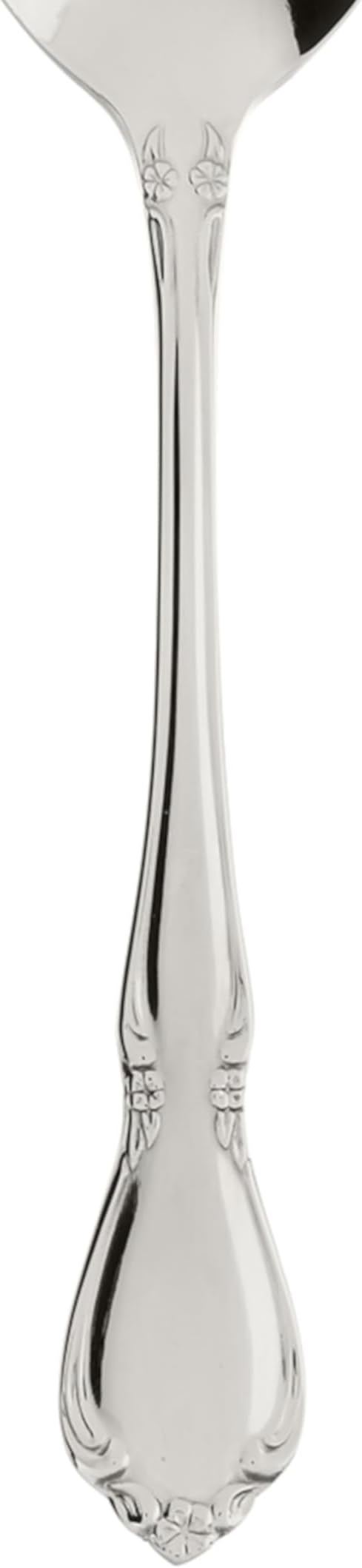 Oneida Chateau Dinner Spoons Silverware Set for 4, Flatware | 18/10 stainless steel, mirror finish | dishwasher safe | great for soup or everyday dining, cutlery set