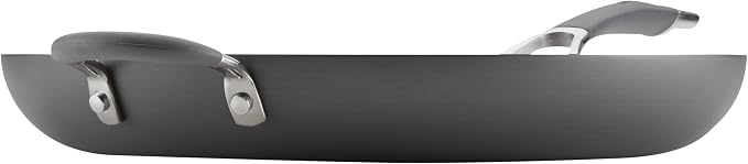 Circulon - 83906 Circulon Radiance Hard Anodized Nonstick Frying Pan / Fry Pan / Hard Anodized Skillet with Helper Handle - 14 Inch Large Skillet, Gray
