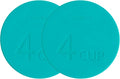Yodecy Silicone Bowl Lids fit Pyrex Glass Bowls 7201-PC 4 Cup, Yodecy Silicone Bowl Lids fit Anchor Hocking Glass Bowls 7201-PC 4 Cup,Replacement Lids(2 Pack Blue-green)