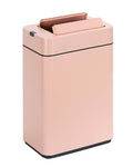 ELPHECO Slim Bathroom Trash Can with Lid 2.6 Gallon Smart Trash Can Pink | Motion Sensor Butterfly Lid Garbage Can Automatic Stainless Steel Wastebasket Bathroom Decor for Bedroom Office Toilet