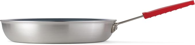 Tramontina Professional 14-Inch Ceramic Non Stick Extra Large Frying Pan | Heavy-Gauge Aluminum Skillet with Ceramic Nonstick Coating, Dishwasher and Oven Safe, Gray, Made in Brazil