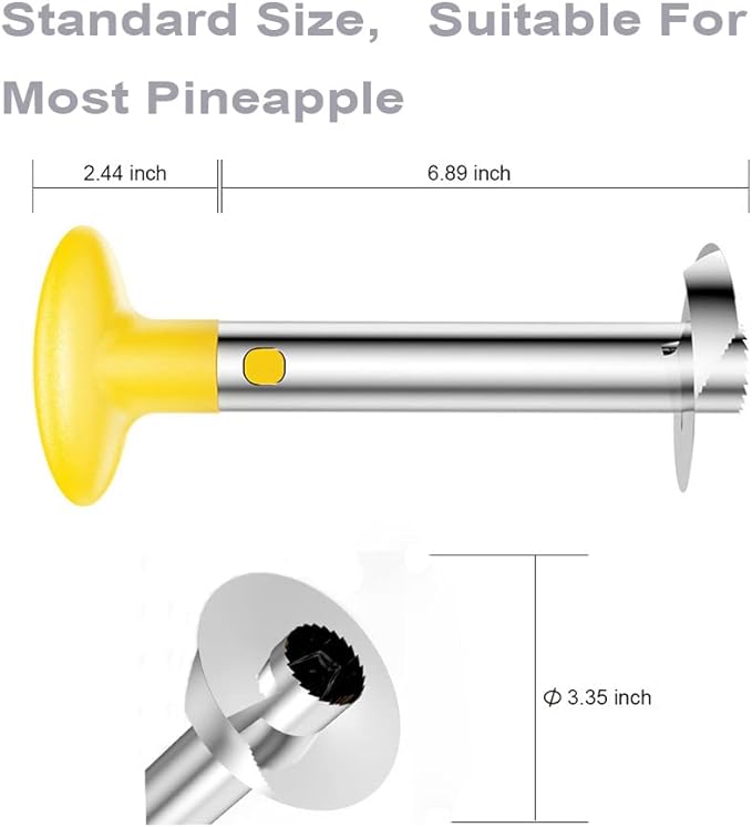 SameTech Easy Kitchen Tool Fruit Pineapple Peeler Corer Slicer Cutter | With Stainless Steel