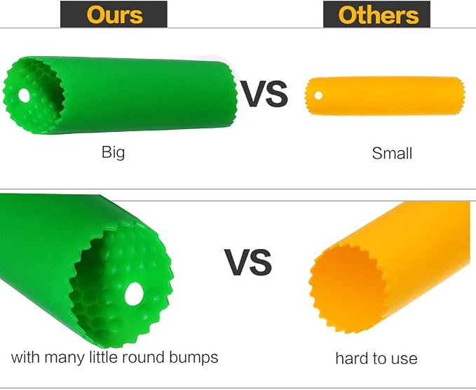 Sinnsally Garlic Peeler Skin Remover Roller Keeper,Easy Quick to Peeled Garlic Cloves with Silicone Tube Roller Garlic Peeling Kitchen Tool (Green,Red)