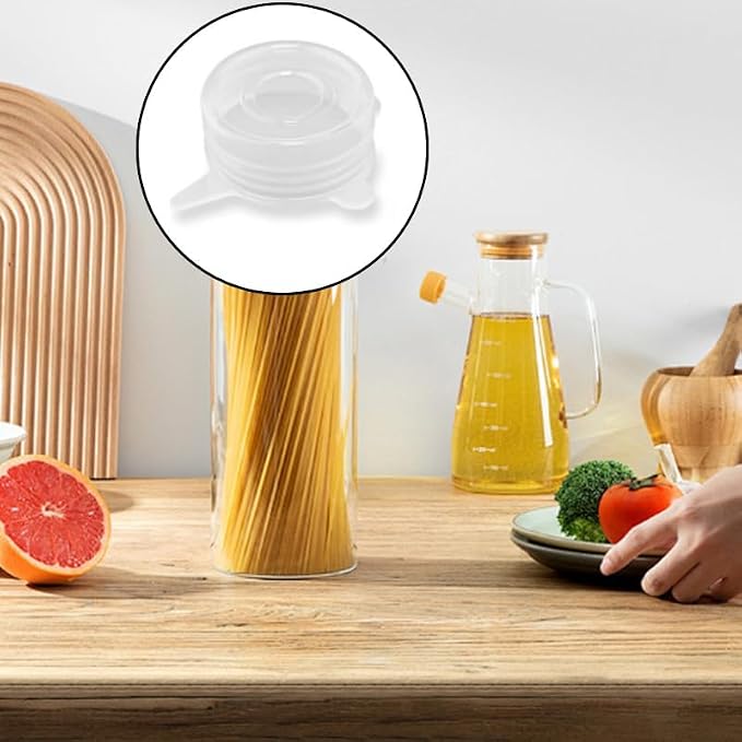 10 Pcs 2 Inch Silicone Stretch Lids, Reusable Elastic Covers for Small Jars, Yogurt Containers, Bottles & Cans, Dishwasher Safe Storage Lids (Fits 2-2.4 Inch Diameter)