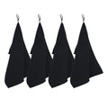 watchget Microfiber Cleaning Cloth,Barista Micro Towels 4 Pack Black | Microfiber Barista Espresso Towel Espresso Machine Cloths;Steam Wand Cloth;Kitchen Cleaning Cloth Waffle Weave(12"x12")