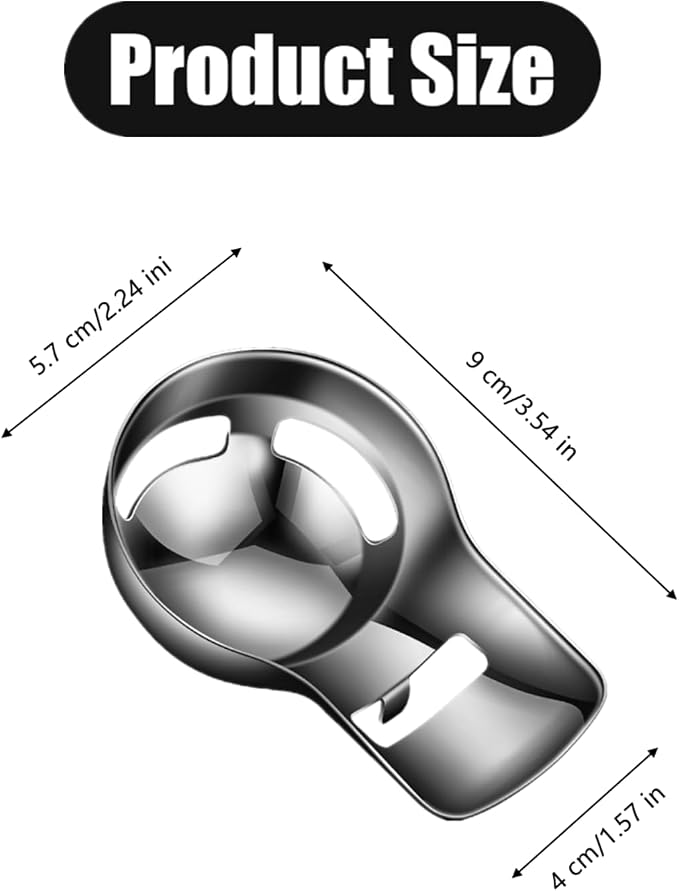 Egg Separator Egg Yolk Separator Egg Separator for Raw Eggs | Food Grade Stainless Steel,Kitchen Baking Gadgets，Easy to Use for Baking & Cooking,Fits Various Bowl Rim Thicknesses