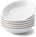 Eisinly 6 Pack Dipping Bowls, 3 OZ Small Ceramic Soy Sauce Dish, White | 4 Inch, Clean, Shiny, Safe, Dishwasher Safe, for Seasonings, Sushi & BBQ