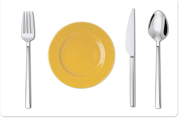 Silicone Placemats, Food-Grade Non-Slip Waterproof, Dining, Stain Resistant, Countertop Protector, Kitchen Counter Mat, Heat Resistant, Baking mat Dishwasher Safe (23.6"×15.7"-1pack, Translucent)