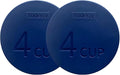 Yodecy Silicone Bowl Lids fit Pyrex Glass Bowls 7201-PC 4 Cup, Yodecy Silicone Bowl Lids fit Anchor Hocking Glass Bowls 7201-PC 4 Cup,Replacement Lids(2 Pack Dark Blue)