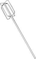 MAGICLULU Drill Mixer Attachment, 15.7 Inch Heavy Duty 304 Stainless Steel Hand Mixer Beaters with 1/4 Hex Shaft, Food Grade Drill Stirrer for Meat Filling, Dough, Mashed Potatoes, Batter, Eggs, Cream