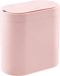 SYNCVIBE Bathroom Trash Can with Lid, 2 Gallon Slim Smart Garbage Can Pink | Motion Sensor Wastebasket, Narrow Automatic Plastic Trash Bin for Bedroom, Living room, Toilet, Office
