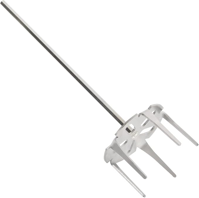 Pork Puller,Stainless Steel Meat Shredder Used with Standard Hand Drill for Beef,Chicken,Potato Masher and Tamale Meat (4 Inch)