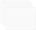 Silicone Placemats, Food-Grade Non-Slip Waterproof, Dining, Stain Resistant, Countertop Protector, Kitchen Counter Mat, Heat Resistant, Baking mat Dishwasher Safe (15.7x11.8Inch-4pack, Translucent)