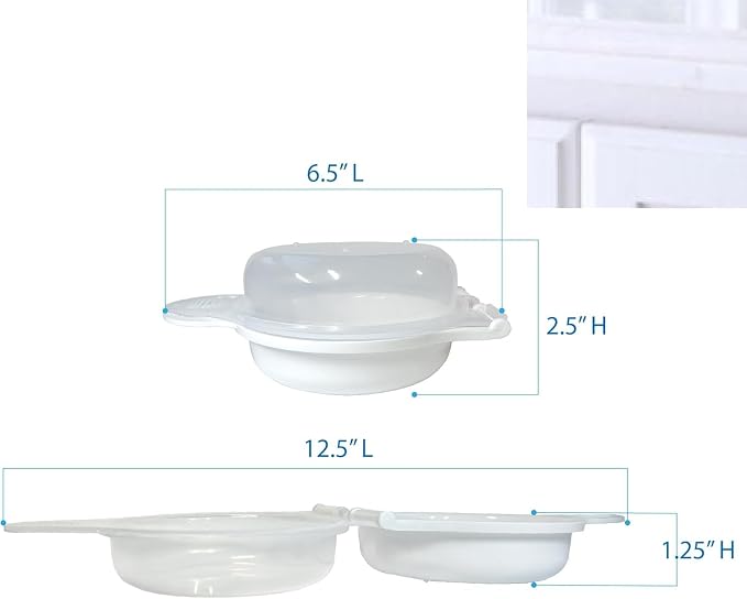 Trenton Gifts Microwave Egg Cooker/Poacher, Easy Scrambled Omelet Maker, Breakfast Cookware. Set of 2