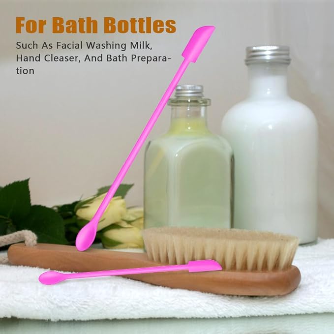 Silicone Spatula Set 6Pcs, Mini Jar Scraper for Makeup & Food | Mini spatulas reach every last drop in jars and bottles, reducing waste for food, cosmetics and personal care products.