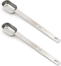 2PCS 1TSP(5ML) Measuring Spoon, Stainless Steel Long Handle Teaspoons | High Precision, Food-Grade Stainless Steel, ‌Rust-Free, Dishwasher-Safe, Easy-Read Markings, Multi-Purpose, Sturdy & Durable