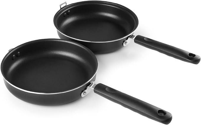 IBILI Nonstick Double-Sided Omelette Pan 9.4 Inch | Made in Spain | Frittata Frying Pan for Easy Flipping, Reinforced Cast Aluminum, PFOA-Free, Food-Grade, Induction Compatible, pancake Maker
