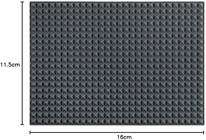 Colinda Silicone Dish and Cup Drying Mat - Extra Large Trivet for Hot Dishes, Large Size Hot Pots and Pads Coming Directly Out from the Stove or Oven,Drain Board,16" x 11.5",Grey
