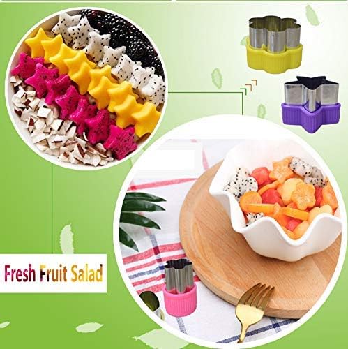 laxizar 9 pcs Cookie Cutters Fruit Cutter Mini Vegetable Cookie Stamps Mold
