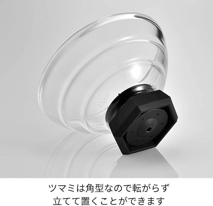 HARIO GNR-200-B-W Rice Pot with Glass Lid, Visible Contents, Heat Resistant Glass, Gift, Made in Japan