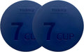 Yodecy Silicone Bowl Lids fit Pyrex Glass Bowls 7402-PC 7 Cup, Yodecy Silicone Bowl Lids fit Anchor Hocking Glass Bowls 7402-PC 7 Cup,Replacement Lids(2 Pack Dark Blue)