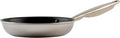 WINCO Tri-Ply Frying Pan, Silver | Large flat bottom for even heat distribution, Induction compatible, Steel, Great for Sauteing, Frying and Restaurant Kitchens