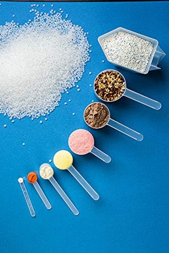 67 mL (67 CC | 2.27 Oz.) Long Handle Plastic Measuring Scoop for Coffee, Protein Powder, Pet Food, Spices, Grains, Dry Goods – Food-Grade BPA-Free (Pack of 25)