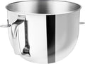 7QT Stainless Steel Mixer Bowl for KitchenAid Bowl Lift Mixer | 304 Stainless Steel, Food Grade, Dishwasher Safe, Handle Design, Large Capacity Mixing Bowl for Baking & Cooking