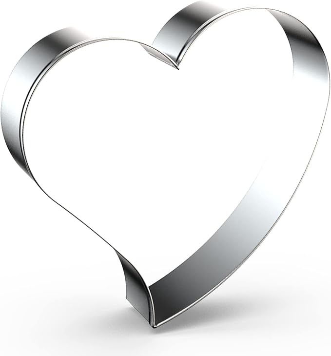 Heart Cookie Cutter Set Large/Small/Mini - 5 Inch, 4 Inch, 3 Inch, 2 Inch - 4 Piece Valentine's Heart Shaped Cookie Cutters Shapes Biscuit Molds for Baking - Stainless Steel