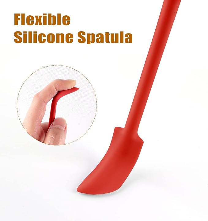 Silicone Spatula Set 6Pcs, Mini Jar Scraper for Makeup & Food | Mini spatulas reach every last drop in jars and bottles, reducing waste for food, cosmetics and personal care products.
