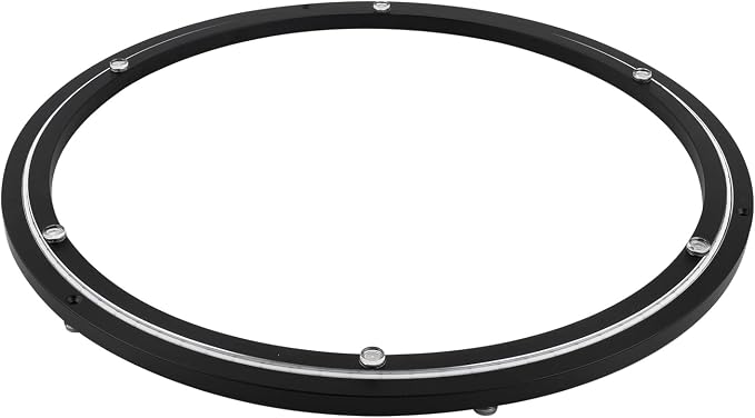 20 Inch Lazy Susan Bearing Base, 450 LBS Load Capacity Heavy-Duty Mute Turntable Ring Lazy Susan Hardware for Dining Table, DIY Projects (Black)