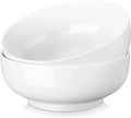 MALACASA Large Serving Bowls, 114 OZ(10") Ceramic Salad Bowls Set of 2 | White Bowls for Salad, Soup, Pasta, Dinner, Porcelain Bowls Set for Entertaining, Microwave Safe, Series REGULAR
