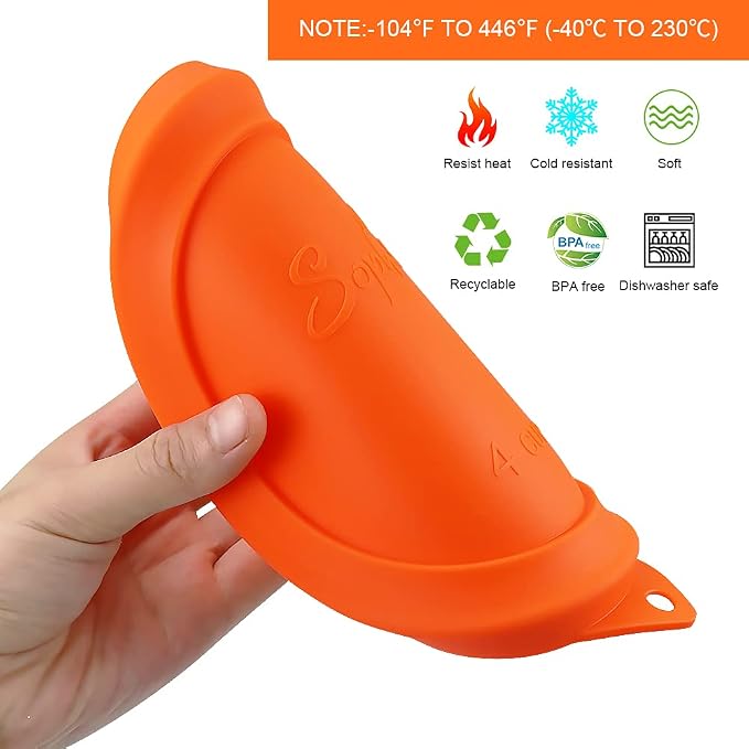 SOPHICO Silicone Replacement Lids for Pyrex/Anchor Hocking Glass Bowls 8Pk | Food Grade Silicone, Leakproof、Airtight Lids, Dishwasher Microwave Safe