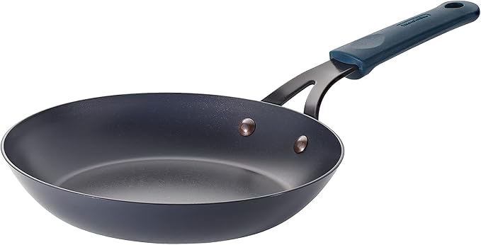 Tramontina Carbon Steel 8.5-Inch Small Frying Pan with Silicone Grip | Naturally Non Stick Skillet, Oven Safe